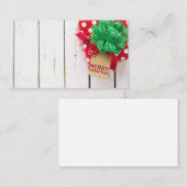 クリスマスプレゼントの背景 名刺 (正面/裏面)