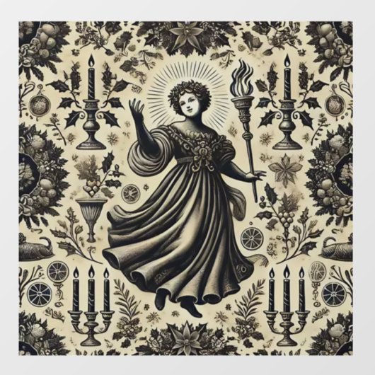 クリスマスプレゼントの豊かさ ウィンドウサイン (シート)