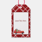 クリスマスプレゼントの贈り物のトラックの積み荷ラベル ギフトタグ (裏面)