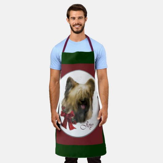 クリスマスプレゼントの贈り物 エプロン (着用した状態)