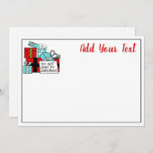 クリスマスプレゼントまで開かないクリスマス シーズンカード (正面/裏面)