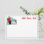 クリスマスプレゼントまで開かないクリスマス シーズンカード (スタンド正面)