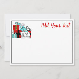 クリスマスプレゼントまで開かないクリスマス シーズンカード