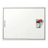 クリスマスプレゼントまで開かないクリスマス ノートパッド (正面)