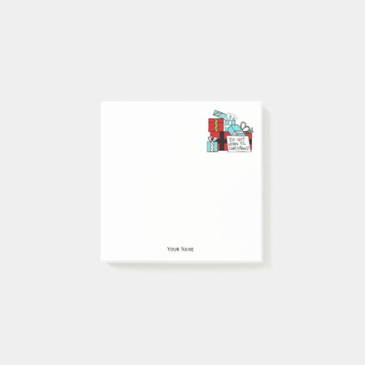 クリスマスプレゼントまで開かないクリスマス ポストイット (正面)