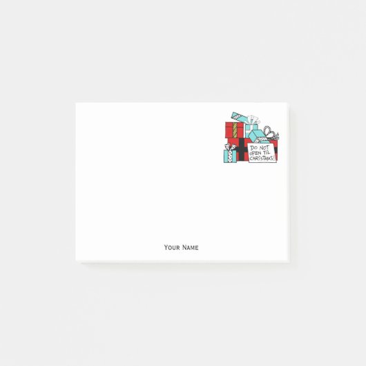 クリスマスプレゼントまで開かないクリスマス ポストイット (正面)