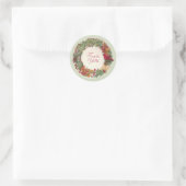 クリスマスプレゼントをありがとう ラウンドシール (バッグ)