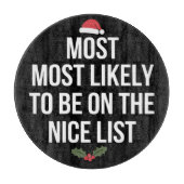 クリスマスプレゼントをもらえそうな人 カッティングボード (正面)