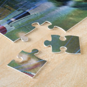 クリスマスプレゼントを届けるサンタクロースの猫 ジグソーパズル (側面)