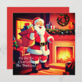 クリスマスプレゼントを届ける | サンタからの手紙 シーズンカード (正面/裏面)