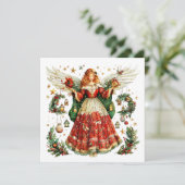 クリスマスプレゼントを持ったスウィートエンジェル シーズンカード (スタンド正面)