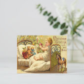 クリスマスプレゼントを楽しむ子ども シーズンポストカード (スタンド正面)