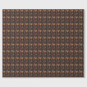 クリスマスプレゼントを添えたローデシアンのリッジバックドッグ ラッピングペーパー (フラット)