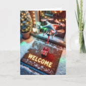 クリスマスプレゼントを贈るドローン シーズンカード (正面)