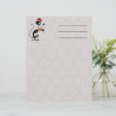 クリスマスプレゼントを贈るネコのサンタとマウス レターヘッド (スタンド正面)