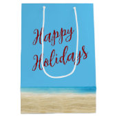 クリスマスプレゼントを贈る熱帯サンドマン ミディアムペーパーバッグ (裏面)