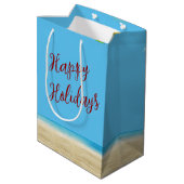 クリスマスプレゼントを贈る熱帯サンドマン ミディアムペーパーバッグ (裏面アングル)