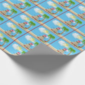 クリスマスプレゼントを贈る熱帯サンドマン ラッピングペーパー (角)