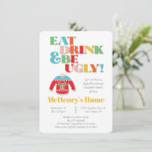 クリスマスプレゼントを食べ飲み&ダサいスウェットパーティー 招待状 (スタンド正面)