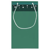 クリスマスプレゼントを飾ったテディベア スモールペーパーバッグ (裏面)