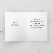 クリスマスプレゼントを「家族と友達へ」 シーズンカード (内部)