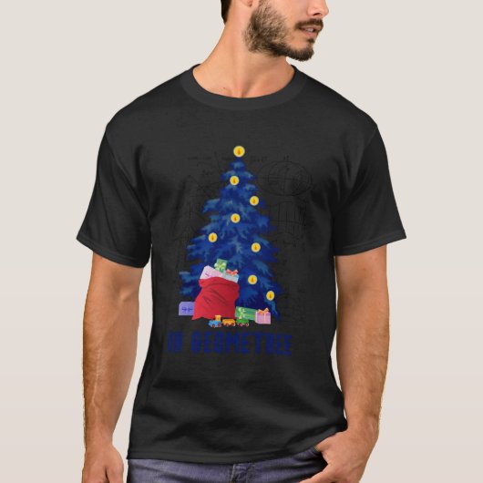 クリスマスプレゼントアイディア数学先生ギフトああ幾何学的 Tシャツ (正面)