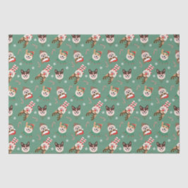 クリスマスプレゼントウェルシュコーギー犬 薄葉紙