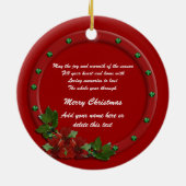 クリスマスプレゼントオーナメント セラミックオーナメント (裏面)