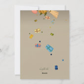 クリスマスプレゼントカードを届ける魔女 シーズンカード (裏面)