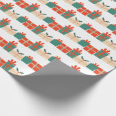 クリスマスプレゼントデザイン ラッピングペーパー (角)