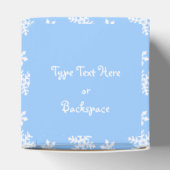 クリスマスプレゼントパーソナライズされたボックスのスノーフレーク フェイバーボックス (上部)