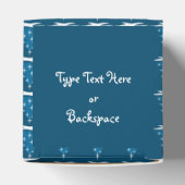 クリスマスプレゼントパーソナライズされたボックス青いツリーボックス フェイバーボックス (上部)