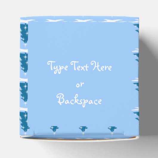 クリスマスプレゼントパーソナライズされたボックス青いツリーボックス フェイバーボックス