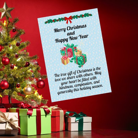 クリスマスプレゼントホリデーカード シーズンカード