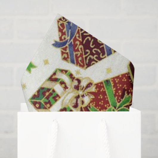 クリスマスプレゼントホリデーパターンティッシュペーパー 薄葉紙 (ギフトバッグ)