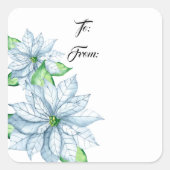 クリスマスプレゼントラベルシール スクエアシール (正面)