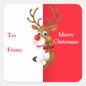 クリスマスプレゼントラベルシール スクエアシール (正面)