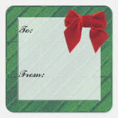 クリスマスプレゼントラベルシール スクエアシール (正面)
