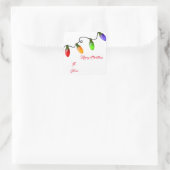 クリスマスプレゼントラベルシール スクエアシール (バッグ)