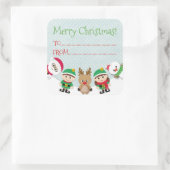 クリスマスプレゼントラベルシール スクエアシール (バッグ)