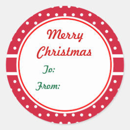クリスマスプレゼントラベルシール ラウンドシール