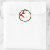 クリスマスプレゼントラベルシール ラウンドシール (バッグ)