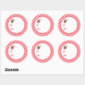 クリスマスプレゼントラベルシール ラウンドシール (シート)