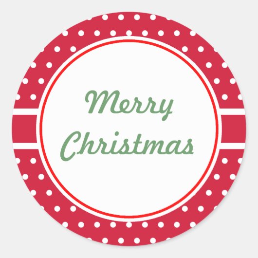 クリスマスプレゼントラベルシール ラウンドシール (正面)