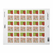 クリスマスプレゼントラベルシール ラベル (フルシート)