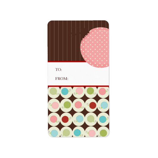 クリスマスプレゼントラベルシール ラベル (正面)