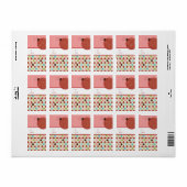 クリスマスプレゼントラベルシール ラベル (フルシート)