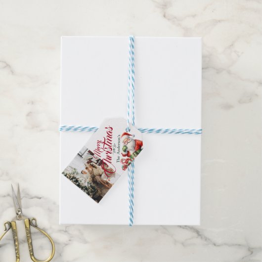 クリスマスプレゼントラベルパーソナライズされたギフトラベル ギフトタグ (より糸つき)