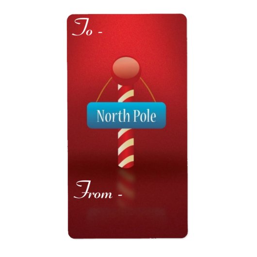 クリスマスプレゼントラベルラベル ラベル (正面)