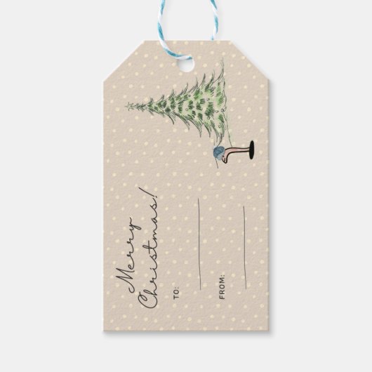 クリスマスプレゼントラベル ギフトタグ (正面)